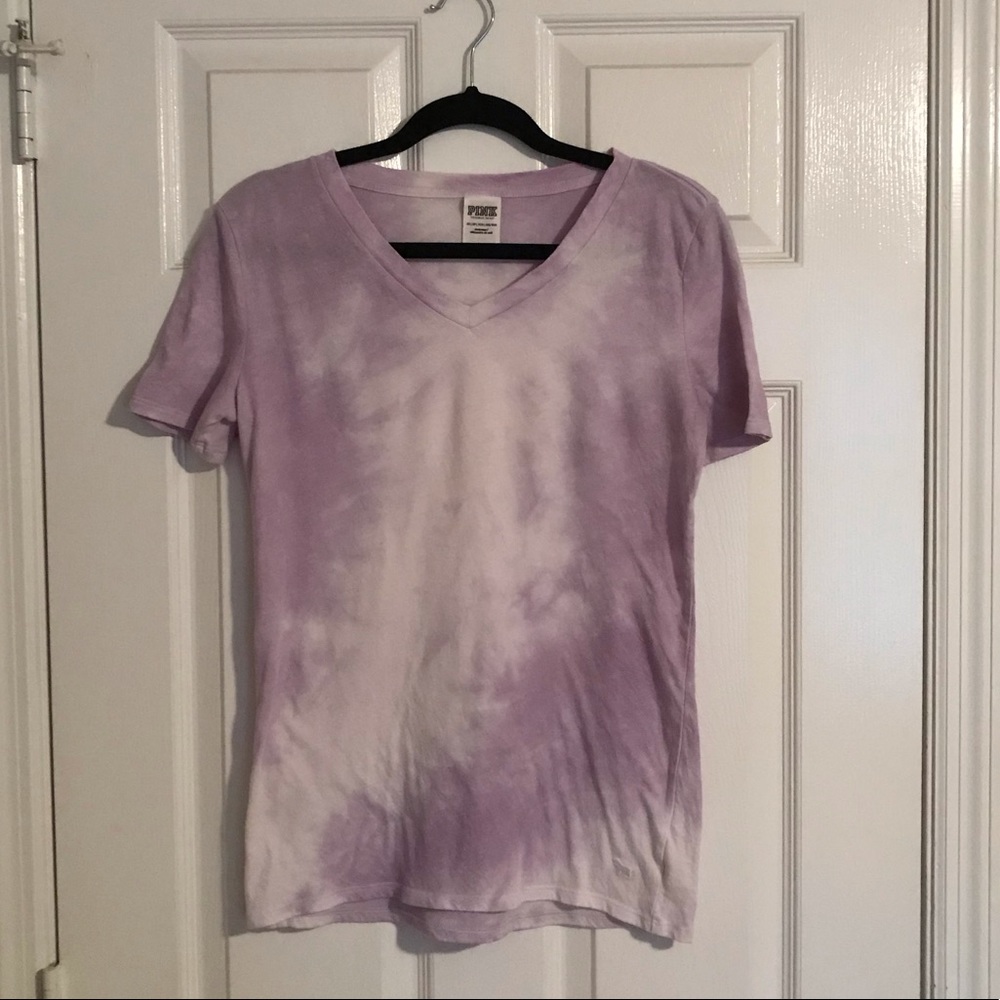 Victoria’s Secret PINK XS Purple Tie Dye Shirt
